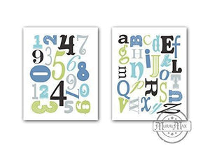 ABC's &amp; 123's Educational Collection - Set of 2 - Unframed Prints-B01CRT73ZGBaby ProductMuralMax Interiors