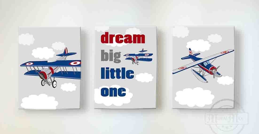 Airplane wall art for hot sale nursery