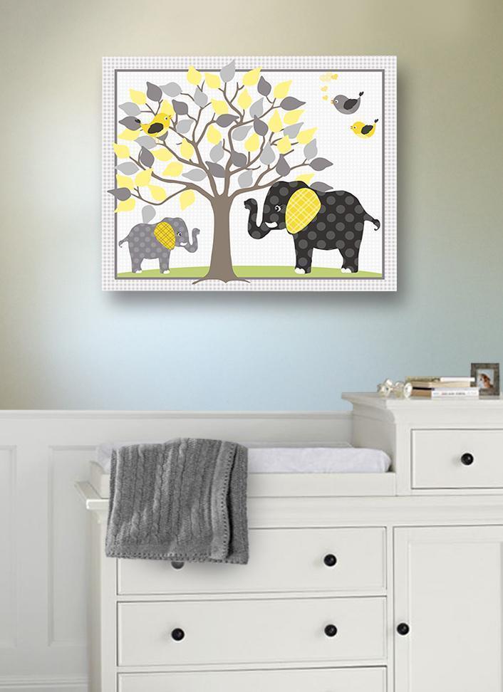 Wall Art Yellow Nursery Decor Bright Baby Nursery With Yellow Wall