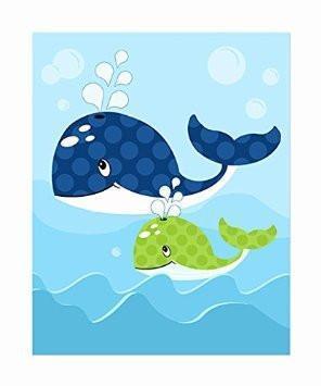 Ocean Life - The Aquarium Collection - Unframed Prints - Set of 4-B018KOD2FW-MuralMax Interiors