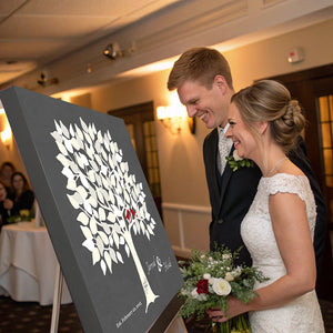 This Wedding Guestbook Tree Turns Guest Signatures Into Stunning Wall Art