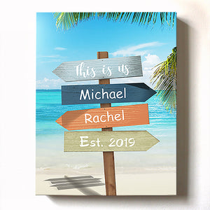  tropical-beach-sign-this-is-us-canvas-wall-art-personalized-with-name-and-date-unique-home-decor-muralmax 