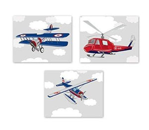 Aviation Transportation Collection - Unframed Prints - Set of 3-B018KOC9CEBaby ProductMuralMax Interiors