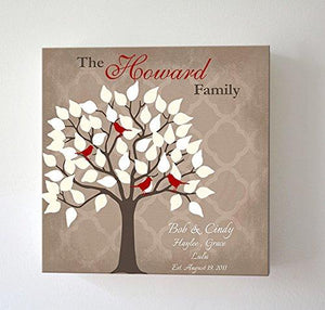 Custom Unique Family Tree - Stretched Canvas Wall Art - Wedding & Memorable Anniversary Gifts - Unique Wall Decor-MuralMax Interiors