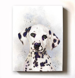Dalmatian Dog Watercolor Painting Canvas Art - Animal Illustration - Home Decor - Nursery Decor Contemporary Dog Wall Art - MuralMax Interiors