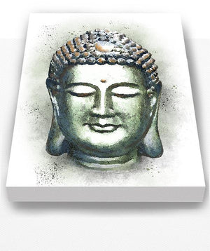 Enlightened Buddha Canvas Art - Watercolor Art Zen Home Decor - Spiritual Yoga DecorHomeMuralMax Interiors