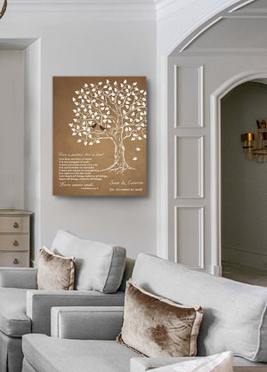 Family Tree Personalized Canvas Art, Make Your Wedding & Anniversary Gifts Memorable, Unique Wall Decor - Color - Brown - B01HWLKOLO-MuralMax Interiors