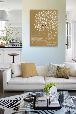Gift For Mom - Personalized Family Tree Canvas Art Unique Anniversary Gifts-MuralMax Interiors