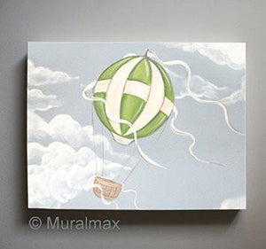 Hot Air Balloon Theme - Aviation Canvas Art-B018ISJPBK-MuralMax Interiors