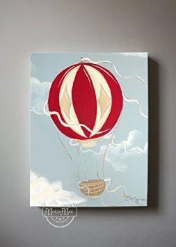 Hot Air Balloon Theme - Aviation Canvas Art-B018ISJU1U-MuralMax Interiors