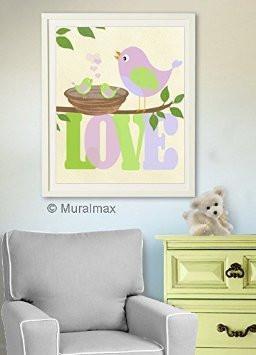 Love For Girl Room - Unframed Print-B018KOCYXS-MuralMax Interiors