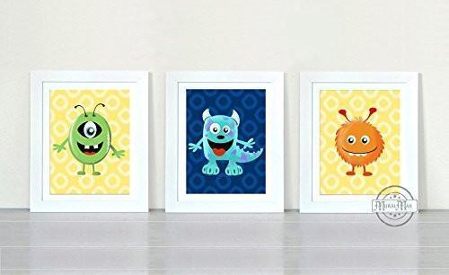 MuralMax- Monster Inc Theme - Unframed Prints - Set of 3-B018KOAJ44
