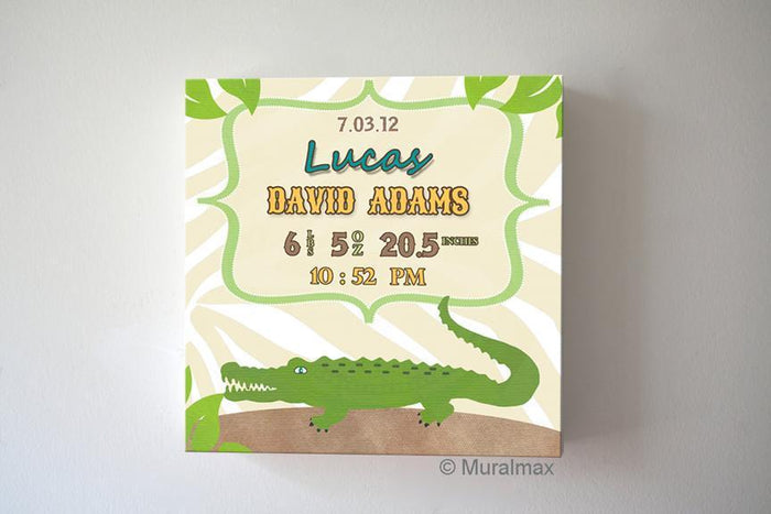New Baby Announcement Personalized  Boy Nursery Art - Turtles Nursery Art Baby Boy - Make Your New Baby Gifts Memorable