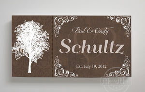 Personalized Family Name Sign Canvas Wall Art-Home-MuralMax Interiors