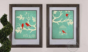 Personalized Family Tree of Life - Wedding & Anniversary Gift Collection - Unframed Print - Set of 2-B018KOGF24-MuralMax Interiors