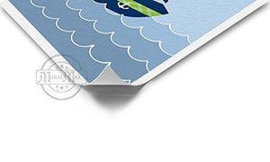 Personalized Nautical Sailboat Nursery Art - Unframed Prints - Set of 3-B018KOBVAU-MuralMax Interiors