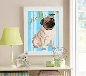 Personalized Puppy Dog Collection - Unframed Print-B018KOEIF0-MuralMax Interiors