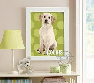 Personalized Puppy Dog Wall Art - Unframed Print-B018KOIC3E-MuralMax Interiors