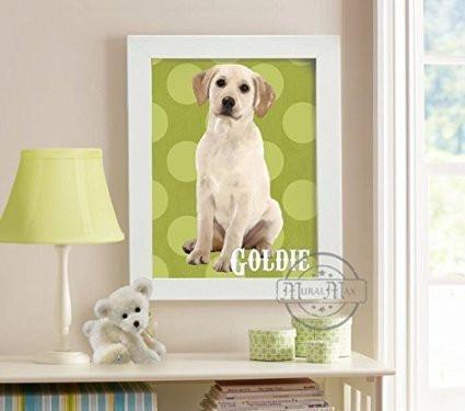 Personalized Puppy Dog Wall Art - Unframed Print-B018KOIC3E