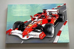 Race Car Nursery Theme - Canvas Decor-B018ISK2JO-MuralMax Interiors