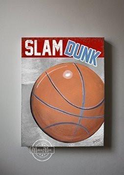 Slam Dunk Basketball Theme - The Canvas Sporting Event Collection-B018ISNT8U-MuralMax Interiors