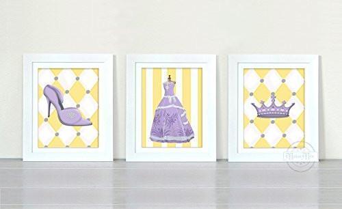 The Princess Wardrobe Collection - Set of 3 - Unframed Prints-B01CRT6PLE