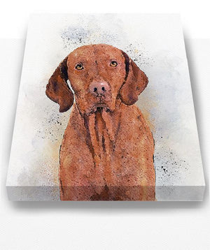 Vizsla Wall Art Dog Watercolor Painting Canvas Art - Animal Illustration - Home Decor - Contemporary Hungarian Vizsla ArtHomeMuralMax Interiors