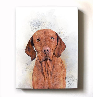 Vizsla Wall Art Dog Watercolor Painting Canvas Art - Animal Illustration - Home Decor - Contemporary Hungarian Vizsla ArtHomeMuralMax Interiors