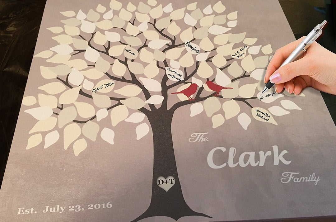 Signing Tree Buffet Wedding Guest Signature Tree
