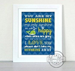 You Are My Sunshine Collection - Unframed Print-B018KOE0M6-MuralMax Interiors