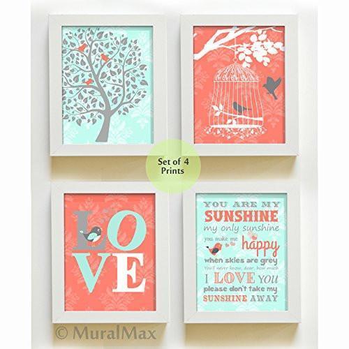 You Are My Sunshine Family Collection - Set of 4 - Unframed Prints-B01CRMJJI2